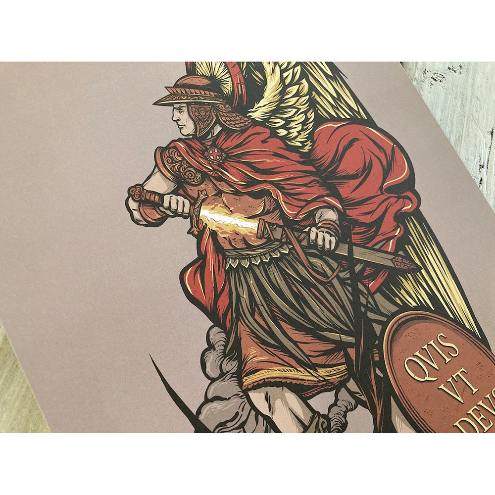 St. Michael the Archangel Unframed Print - 8.5" x 11"