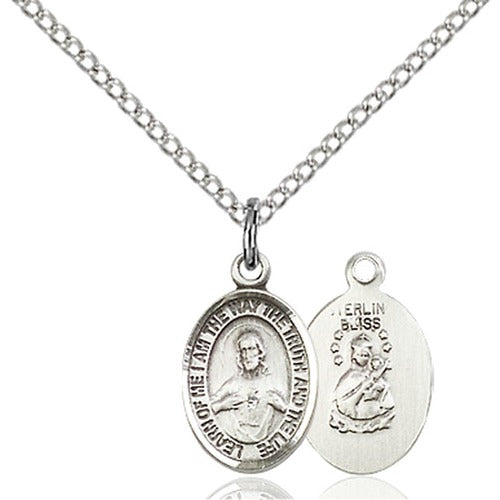 Sterling Silver Scapular Petite Pendant - 2511819