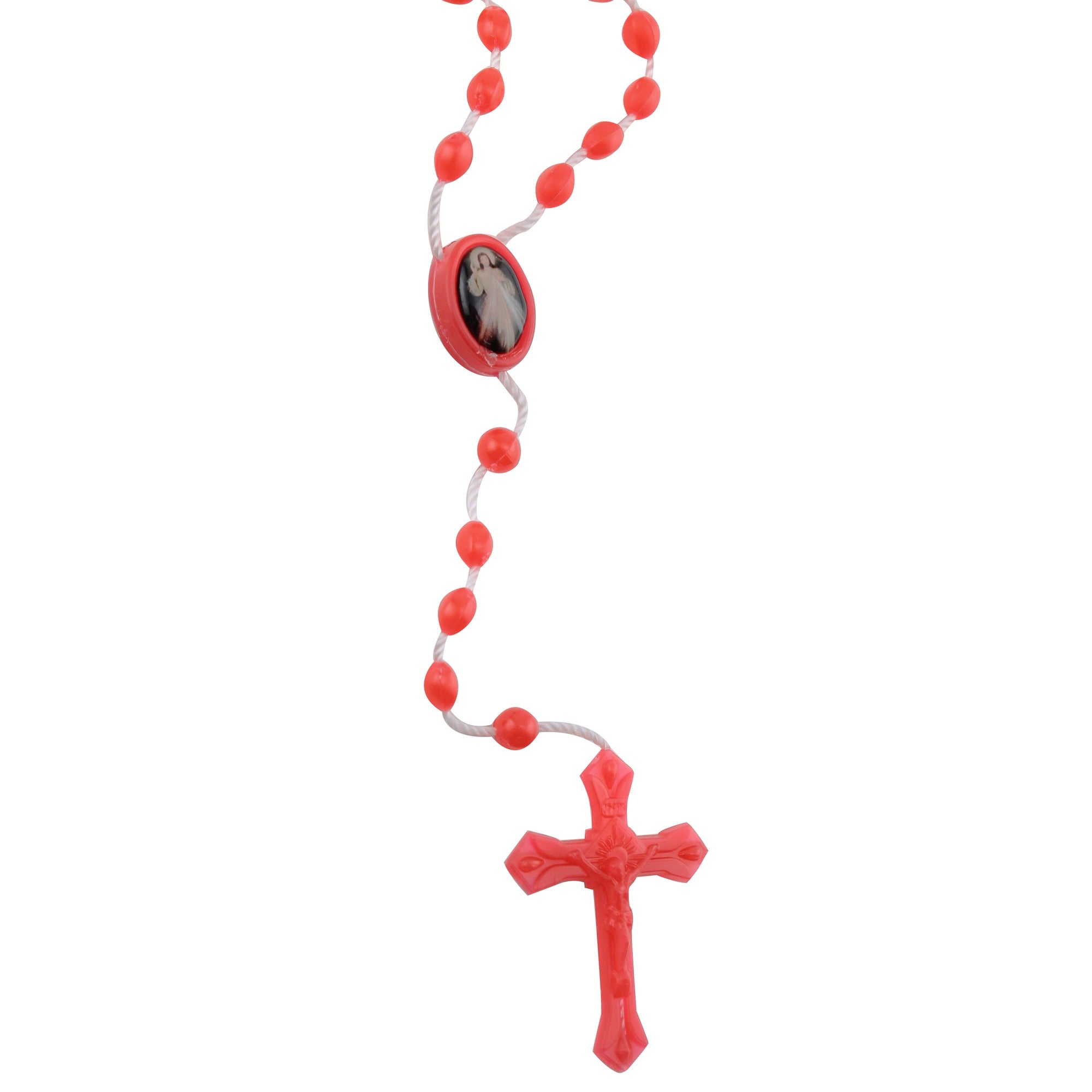 Divine Mercy Plastic Rosary, Box of 100