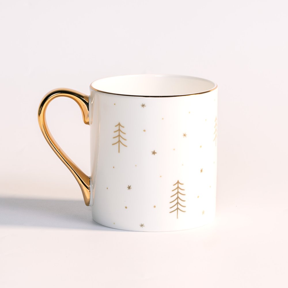 Peace on Earth Bone China Christmas Mug