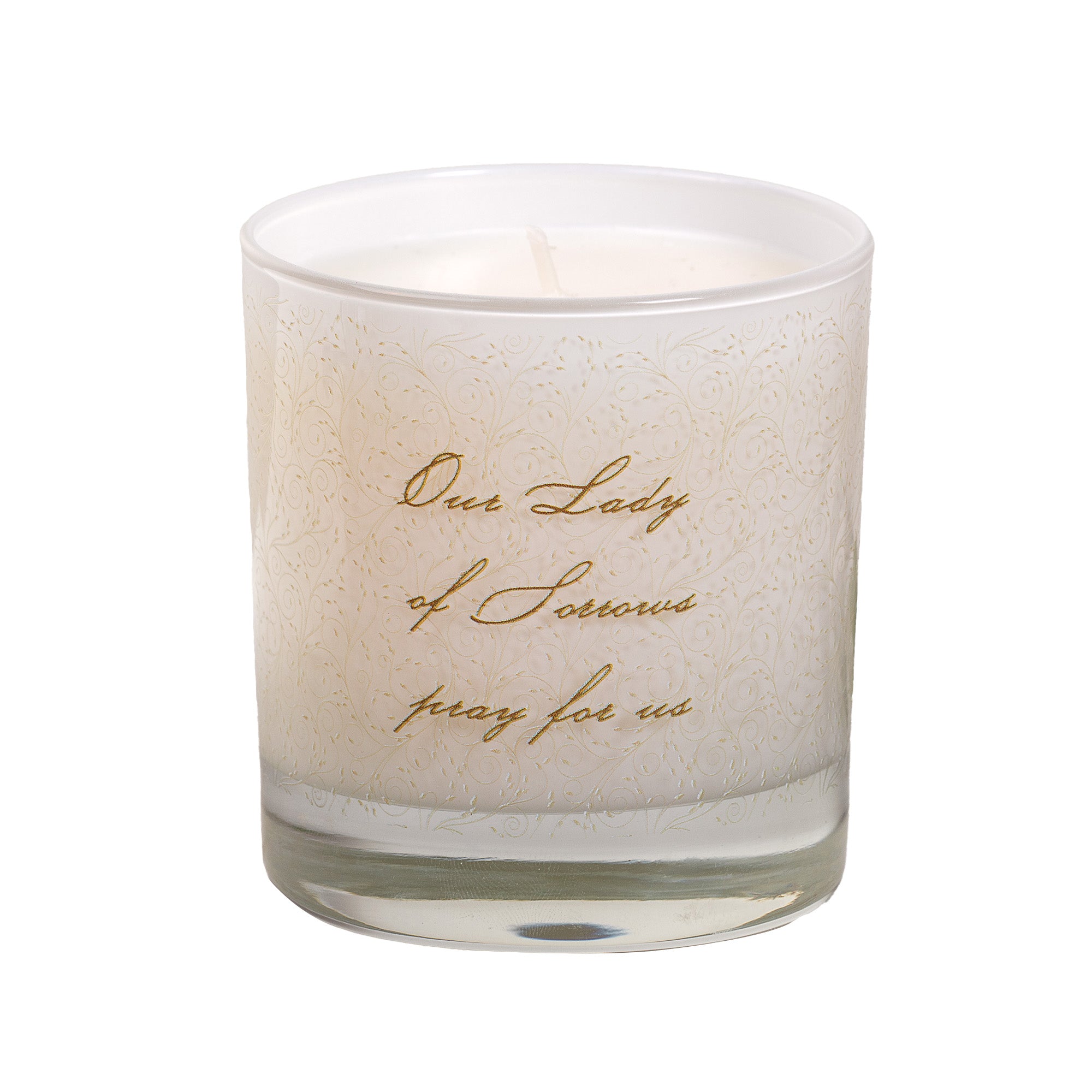 Our Lady of Sorrows Toile Candle