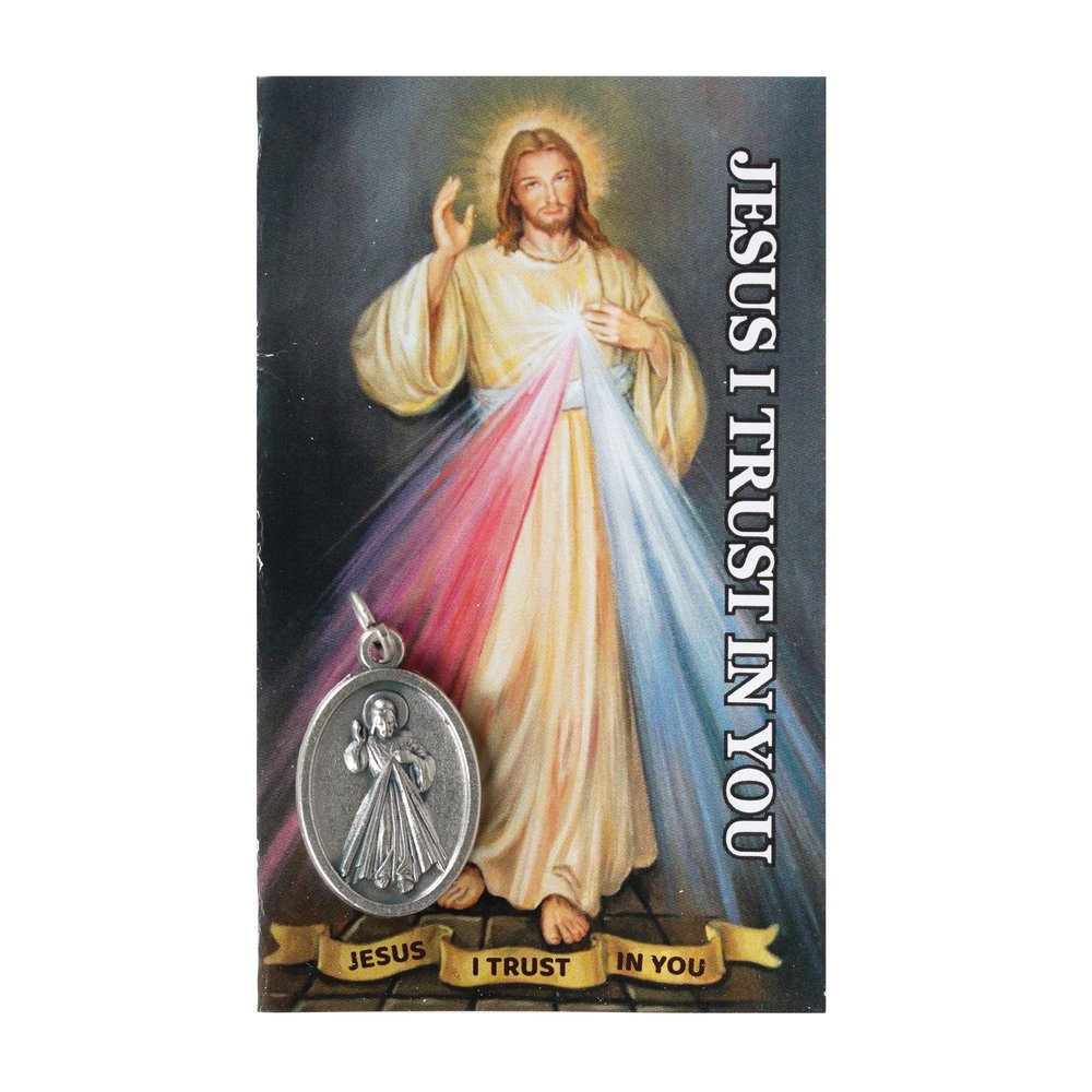 Divine Mercy Medal and Prayer Card