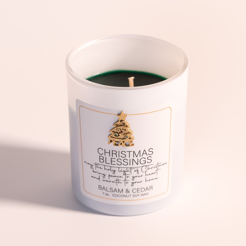 Christmas Blessings Candle - Balsam & Cedar