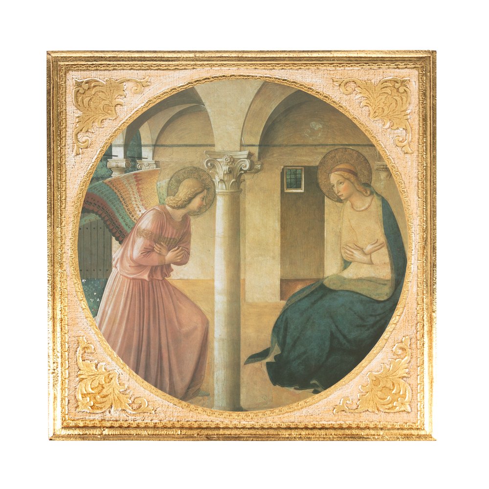 Fra Angelico Annunciation Florentine Plaque - 13.7"
