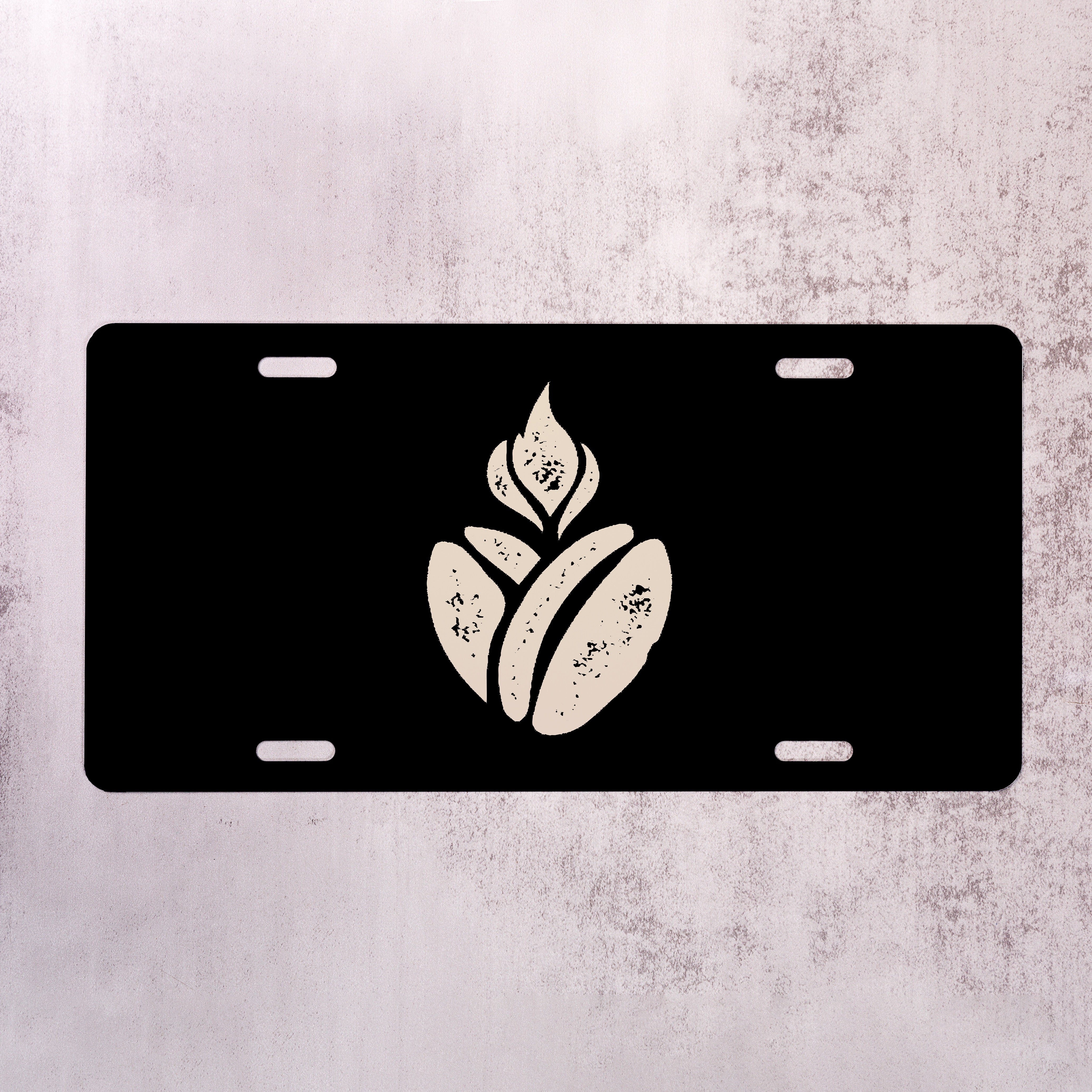 Catholic Coffee Sacred Heart Cofee Bean License Plate