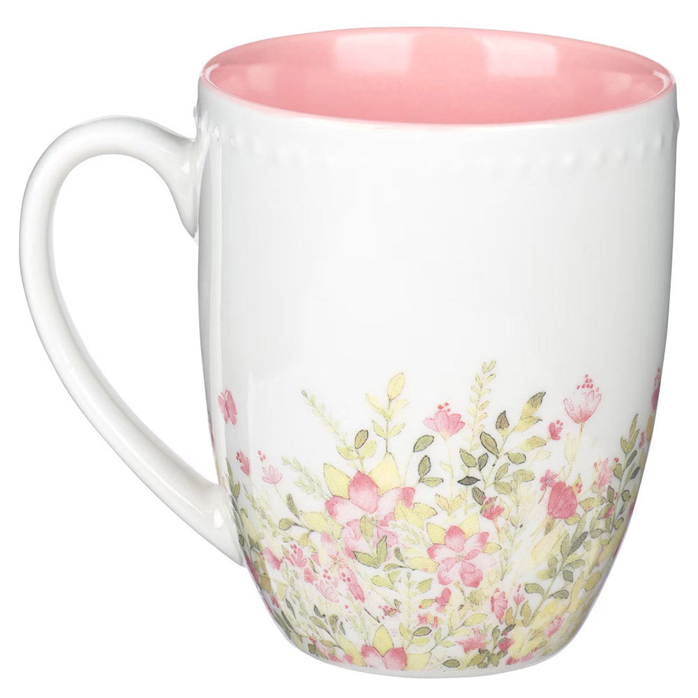 Faith Hope & Love Petite Floral Mugs - Set of 3