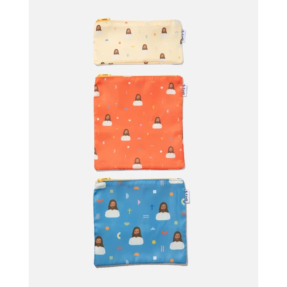 Be A Heart Jesus Reusable Snack Bags - Set of 3