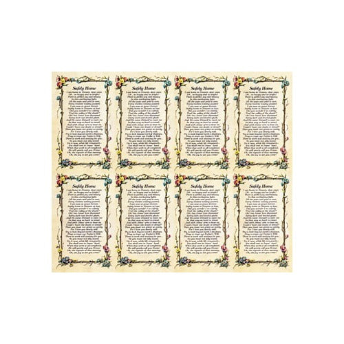 Safely Home Personalized Prayer Card - Priced per Card