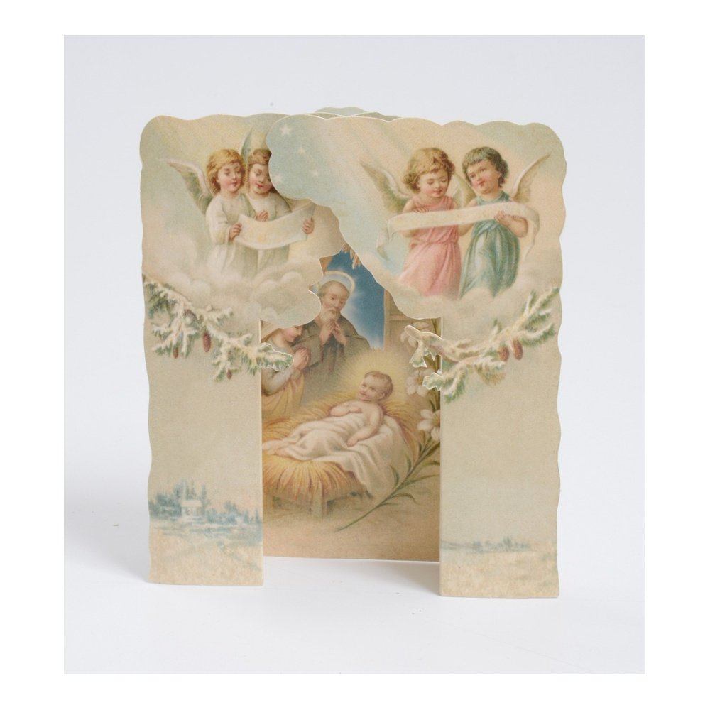 Pop Up Angels in Heaven Christmas Nativity Card
