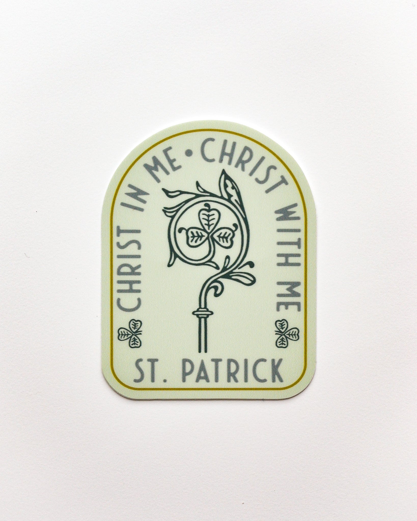 St. Patrick's Breastplate Prayer Vinyl Sticker