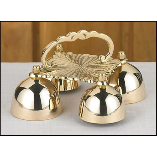 Four Cup Sacristy Bell with Handle
