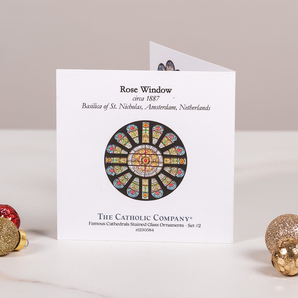 Famous Cathedrals Stained Glass Ornament Collection 3 - Set of 6