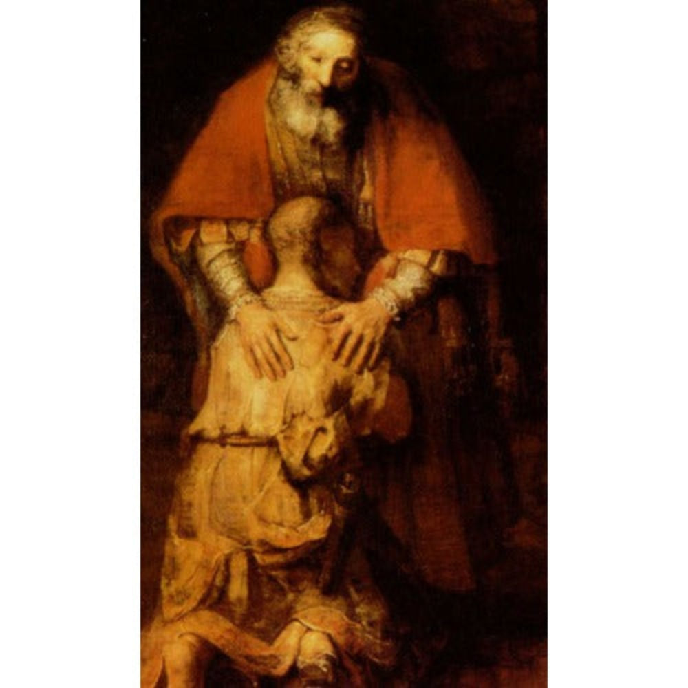 The Return of the Prodigal Son Personalized Prayer Card (Priced Per Card)