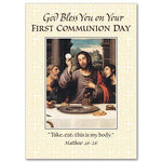 God Bless You on Your First Communion Day First Communion Card