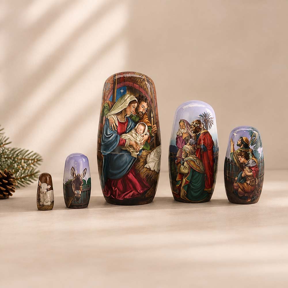 5 Piece Nesting Nativity Set