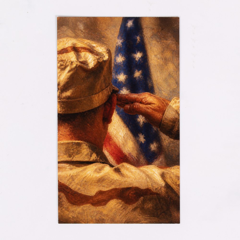 A Prayer for Our Troops Prayer Card