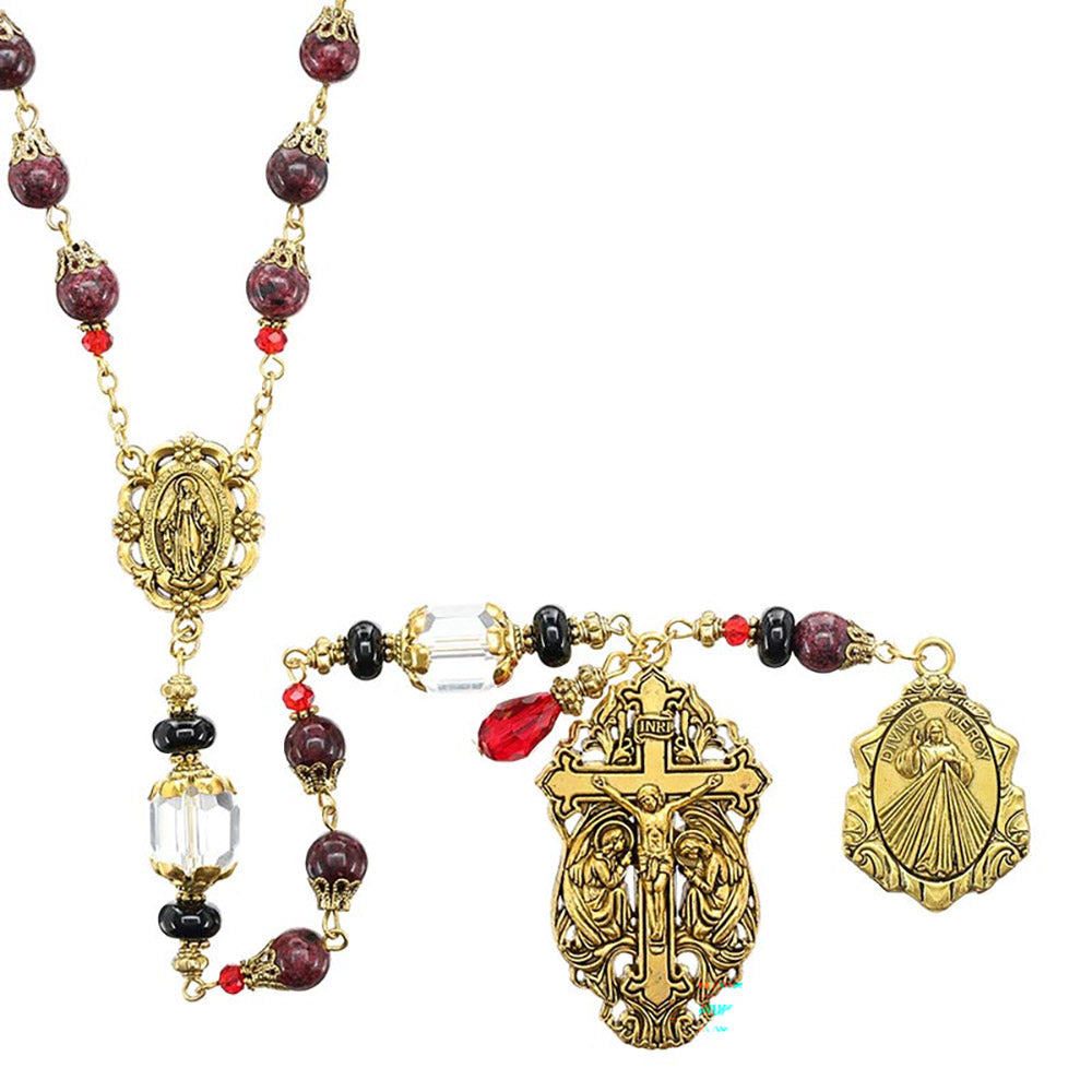 Divine Mercy Vintage Style Rosary