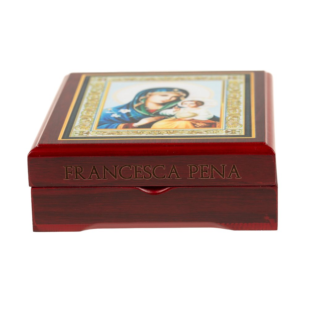 Eternal Bloom Madonna Wood Keesake Box