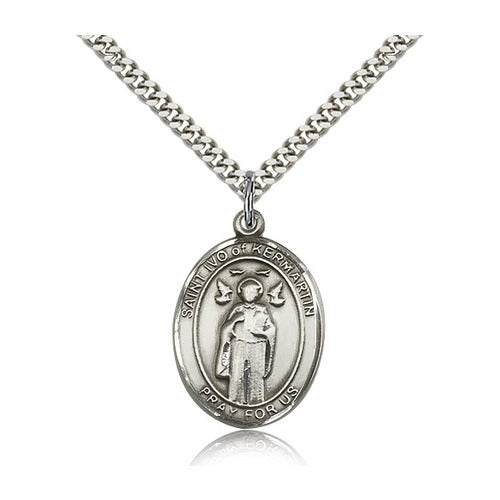 Sterling Silver St. Ivo Pendant w/ chain