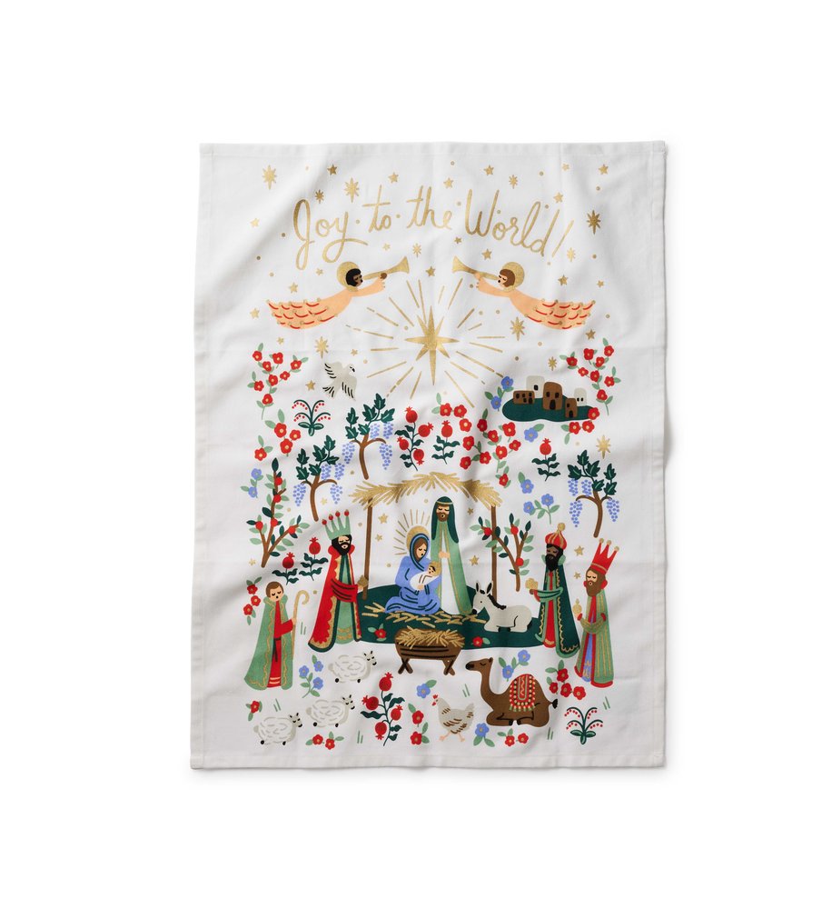 Rifle Paper Co. Nativity Tea Towel