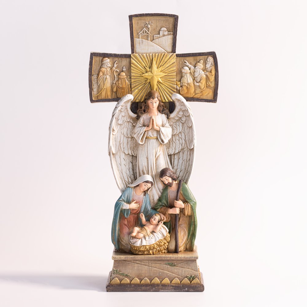 Cross Nativity Statue