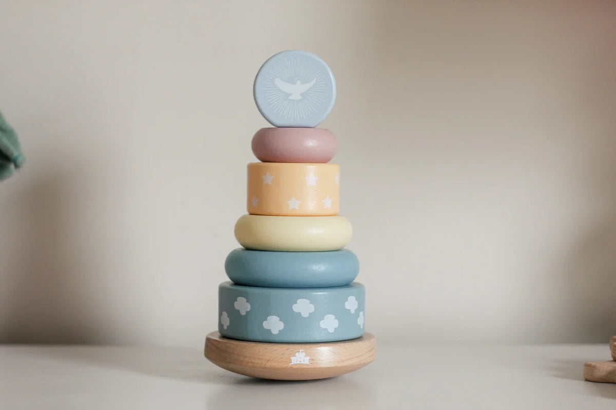 Holy Spirit Wooden Tower Toy