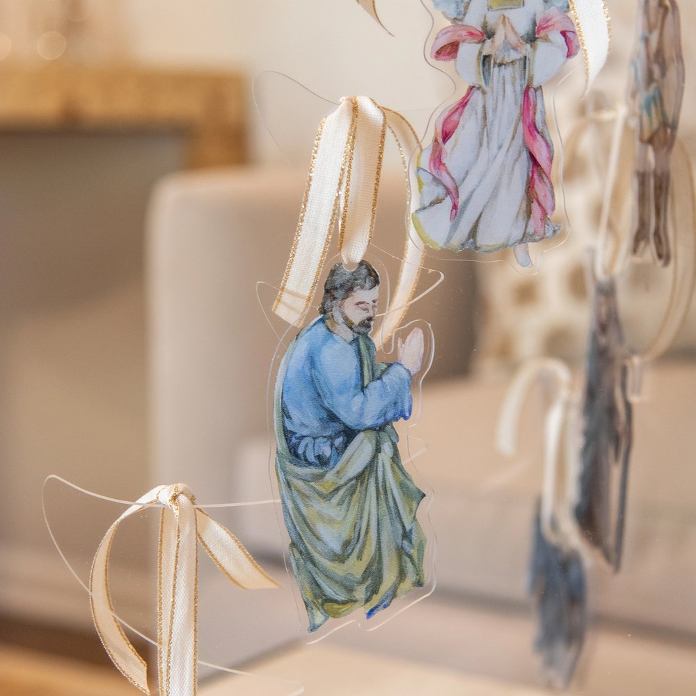 Nativity Acrylic Ornaments by Lauren Barksdale Hill
