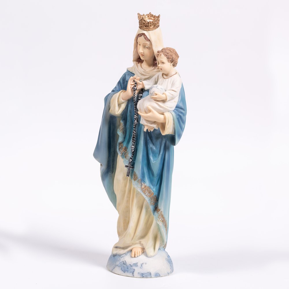 Our Lady of the Rosary Statue 10"