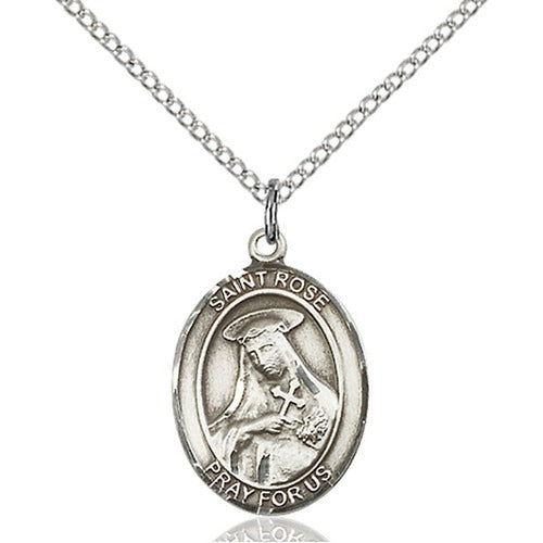 Sterling Silver St. Rose of Lima Pendant