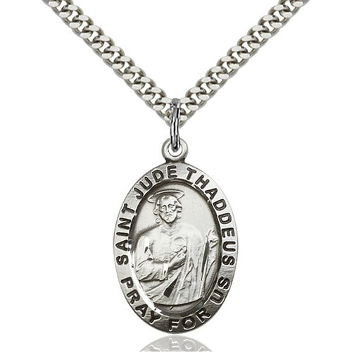 Sterling Silver St. Jude Pendant - 2508304