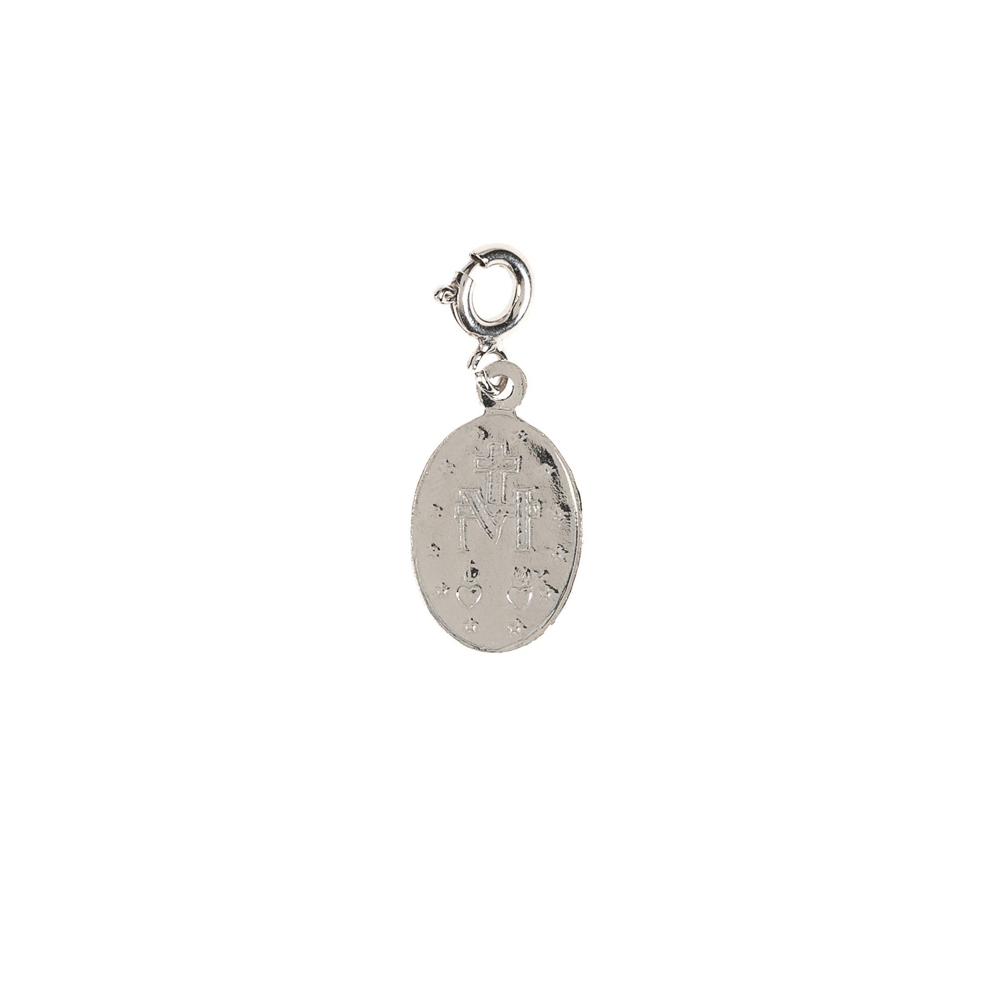 Sterling Silver Miraculous Medal Clip Charm