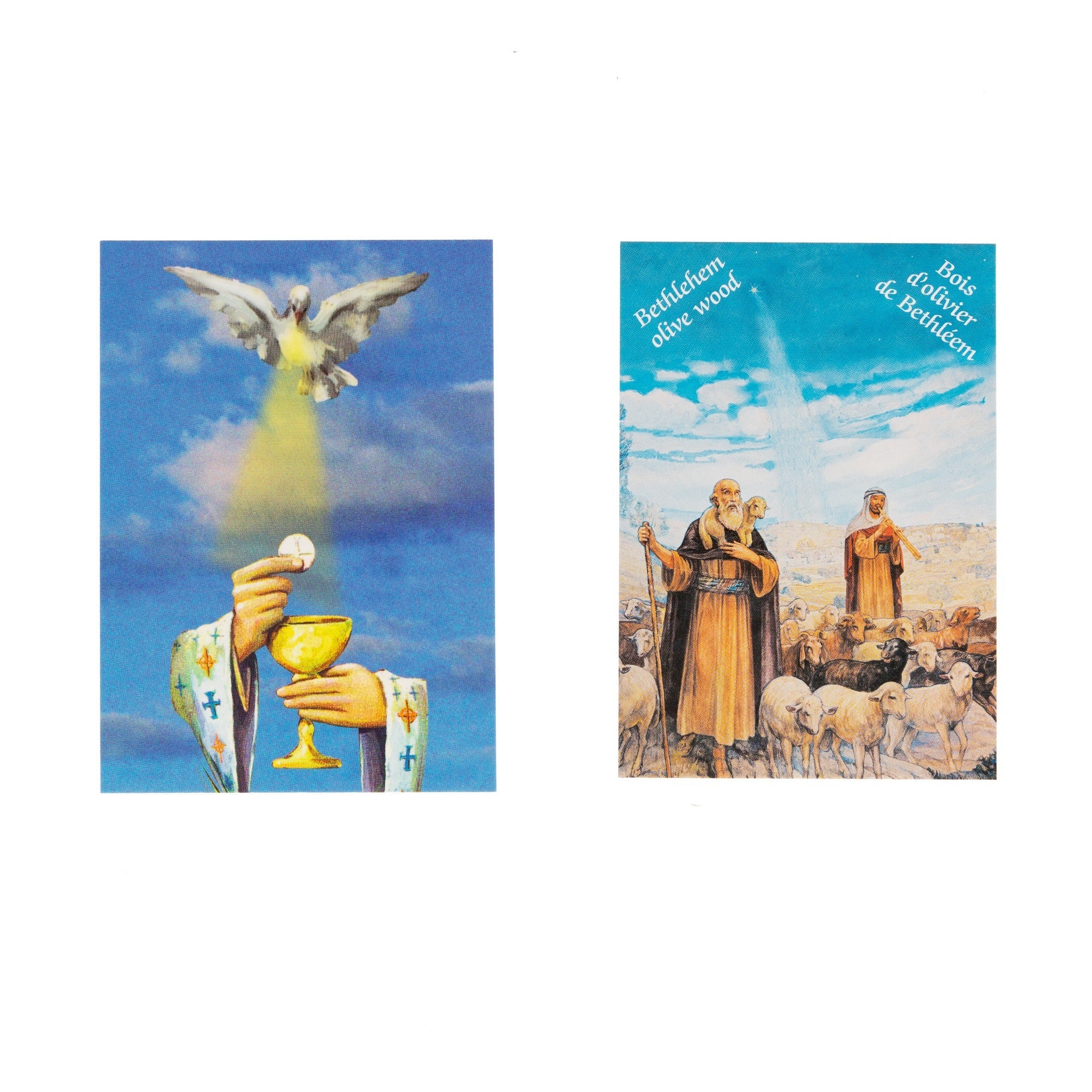 Olive Wood First Communion Rosary with Chalice