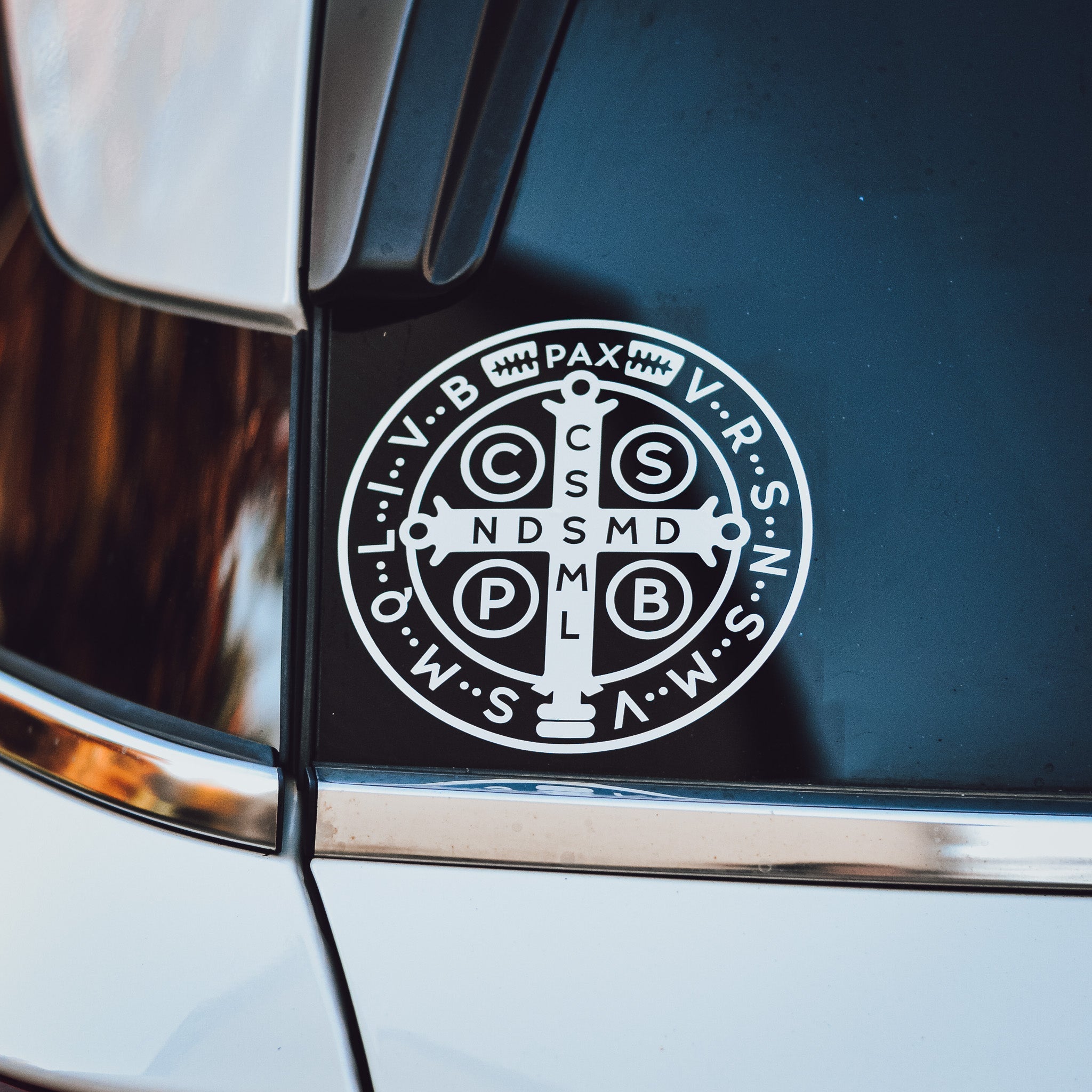 St. Benedict Medal Vinyl Sticker | The Catholic Company®