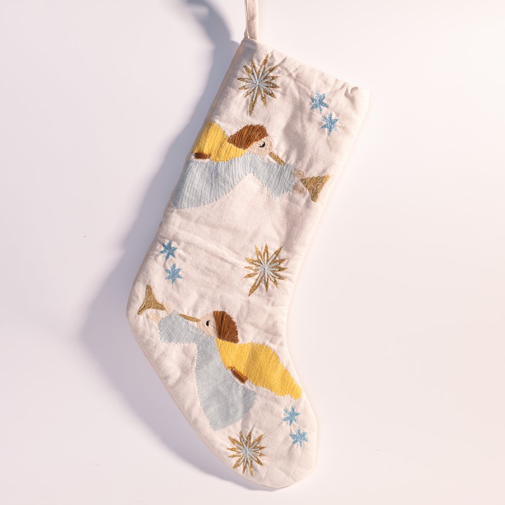 Nativity & Angel Christmas Stockings - Set of 4