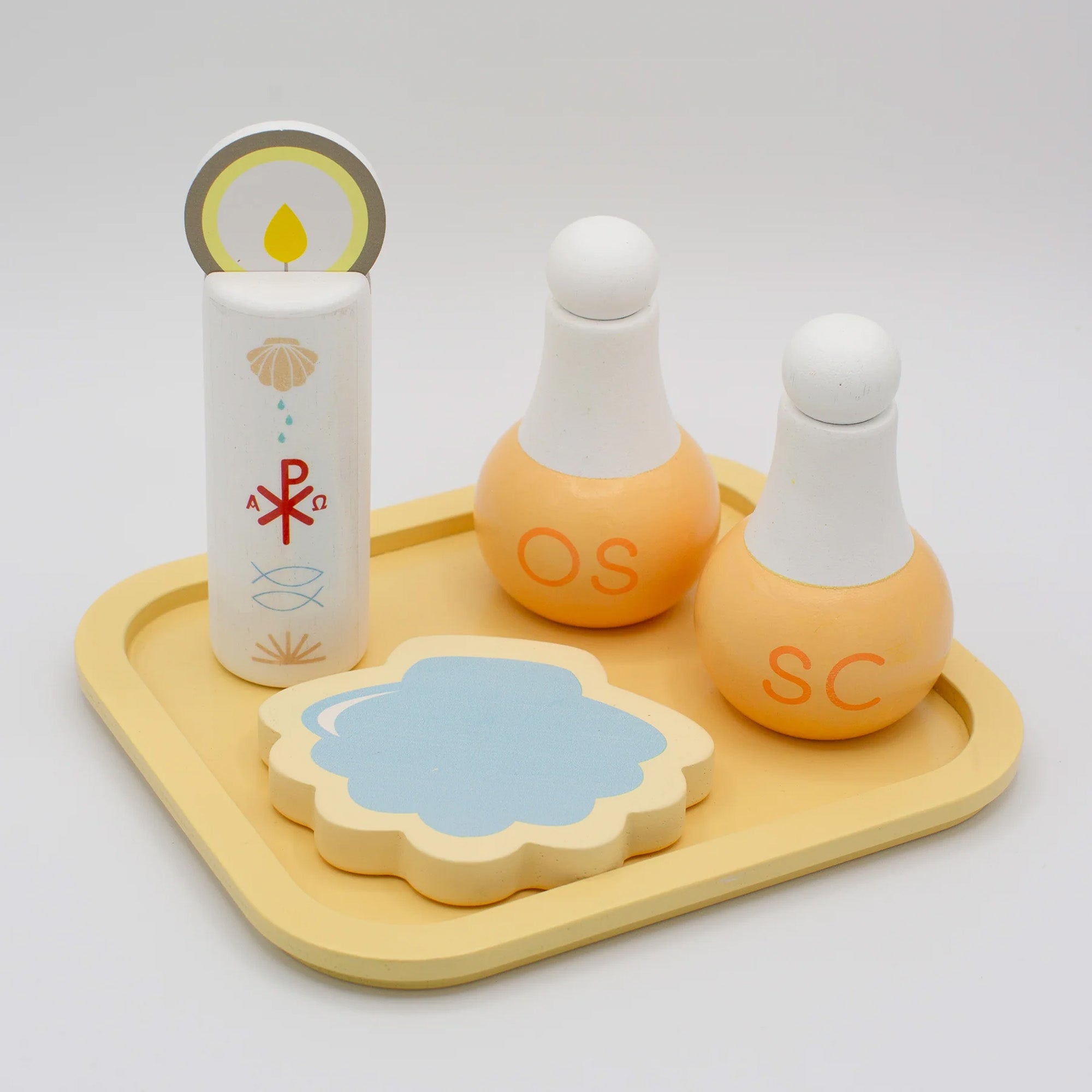 Kids Wooden Baptism Play Set