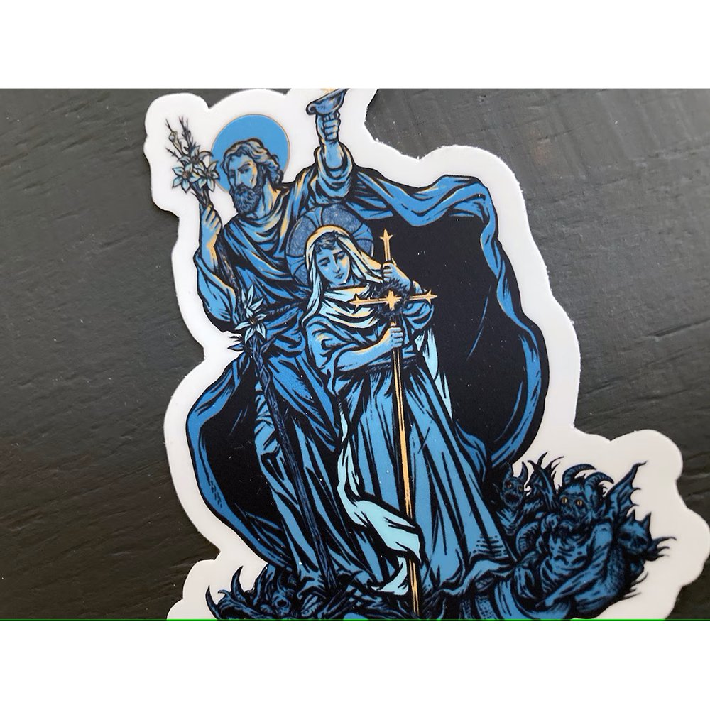 St. Joseph Terror of Demons Sticker - 4"