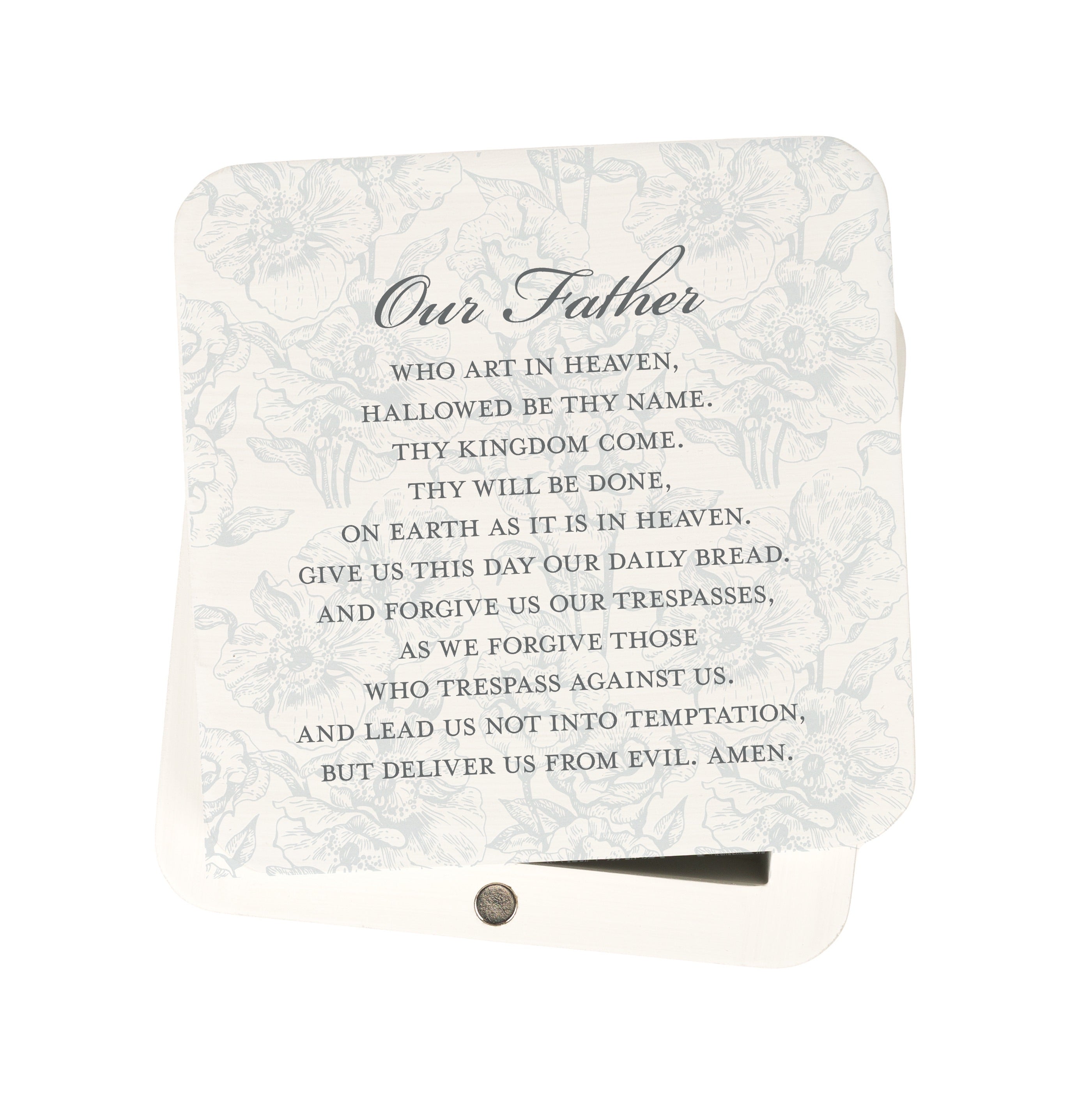 Toile Our Father Keepsake Box