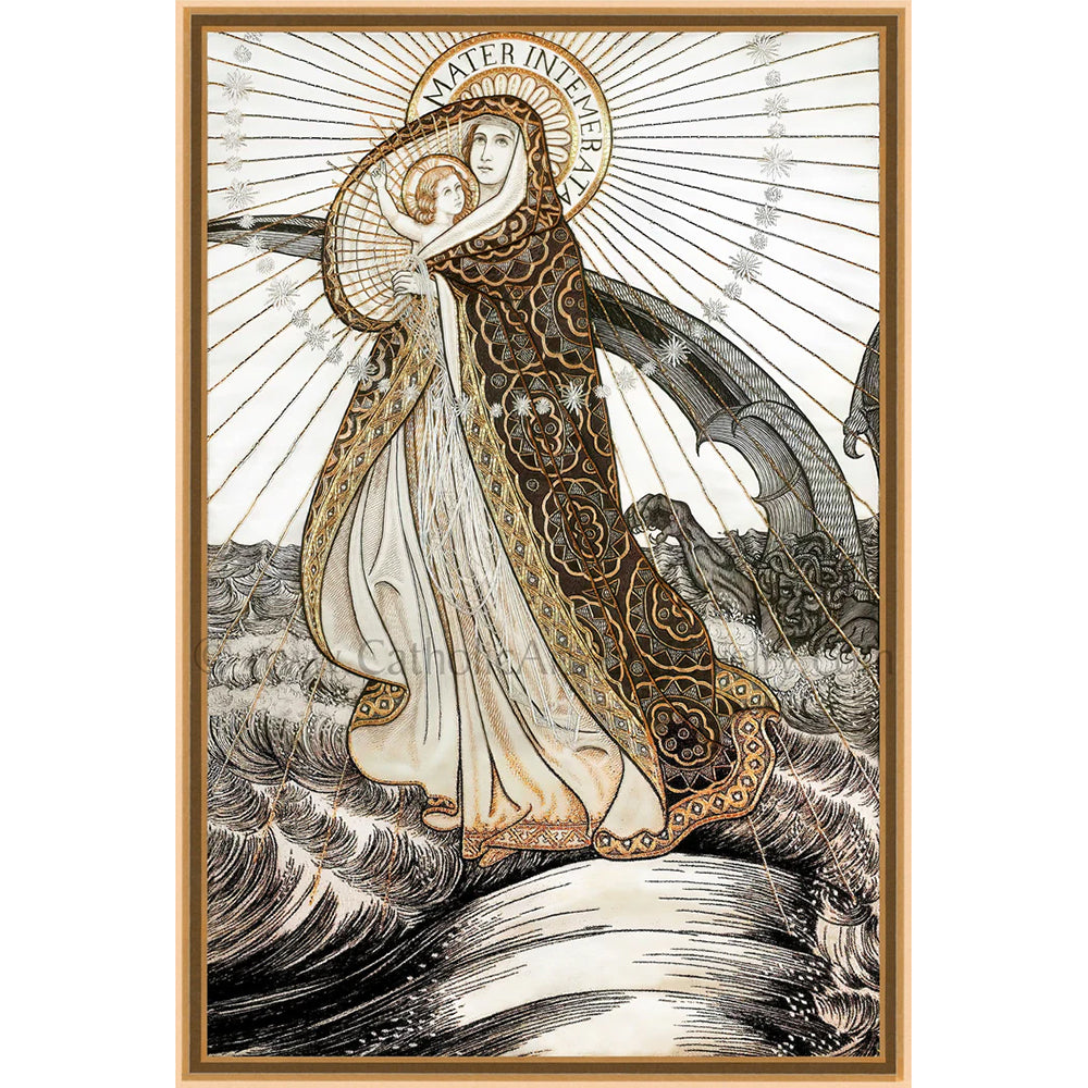Unframed Litany of Loreto Embroidery Prints - Multiple Sets