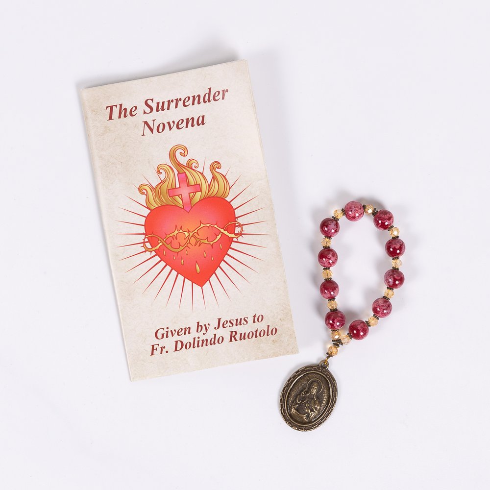 Surrender Novena and Sacred Heart Chaplet Set