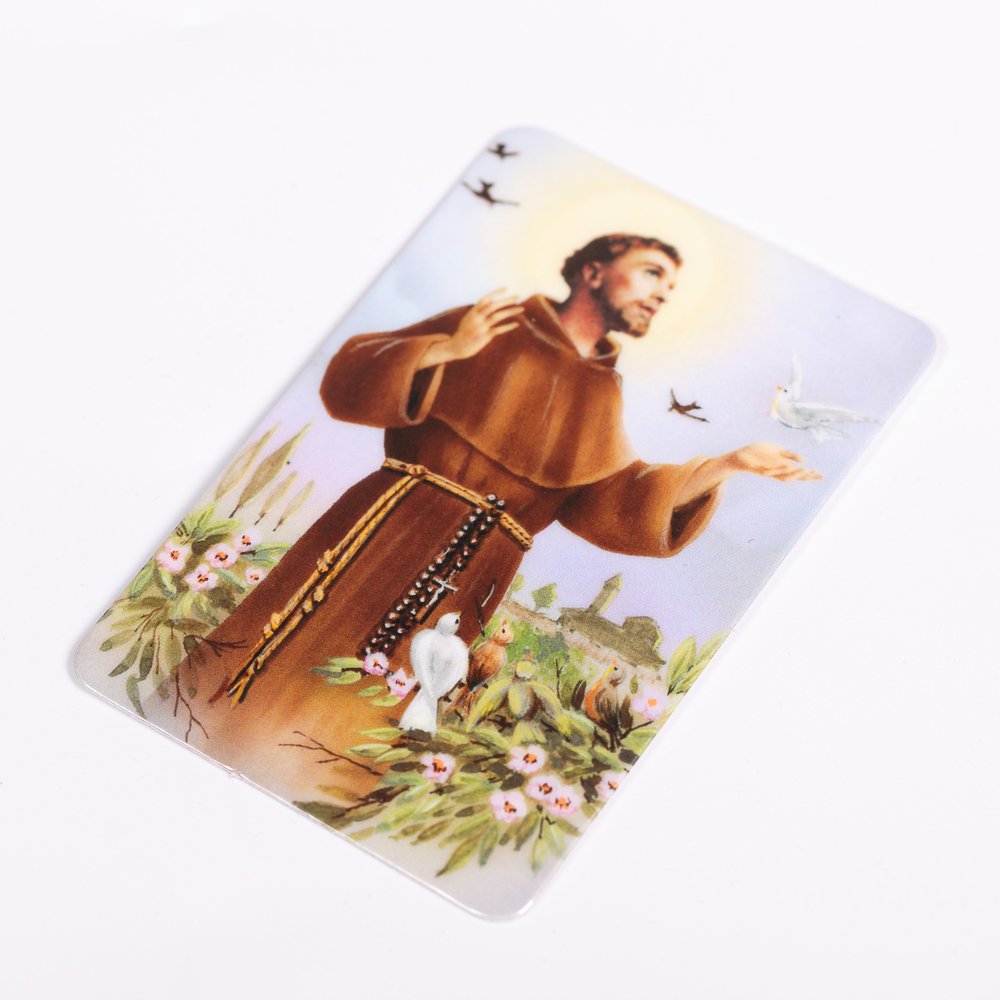 St. Francis Laminated Prayer Card