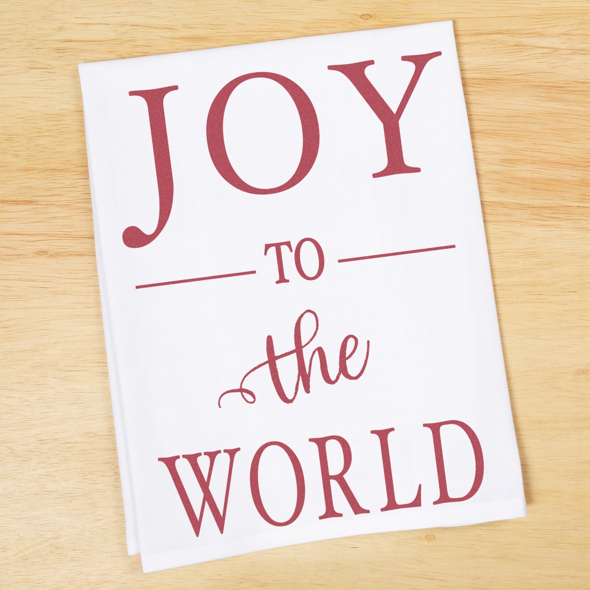 Joy to the World Dish Towel
