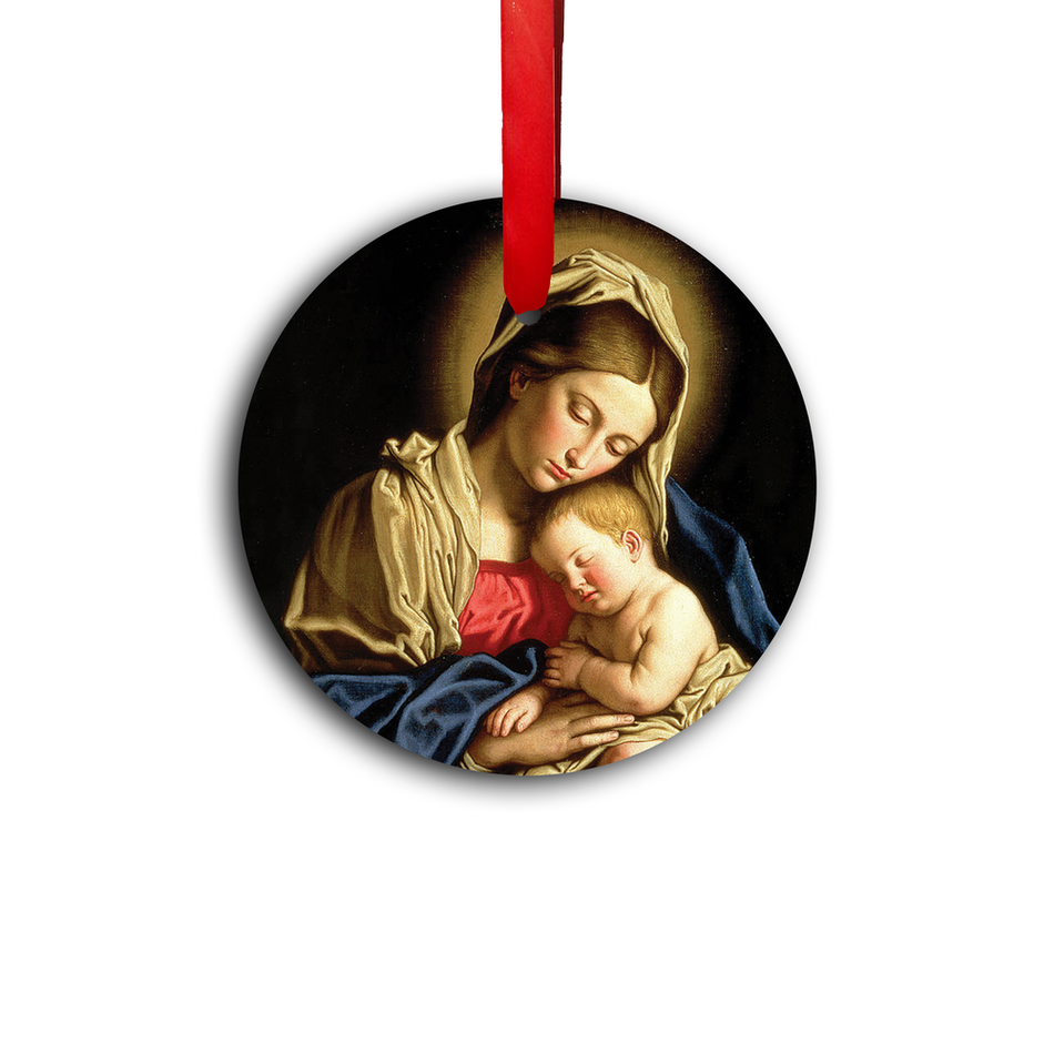 Sassoferrato Madonna and Child Ornament