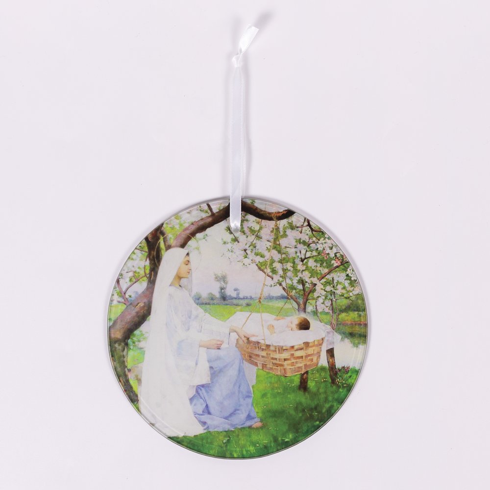 Our Lady of Spring Glass Suncatcher - 6" (D)