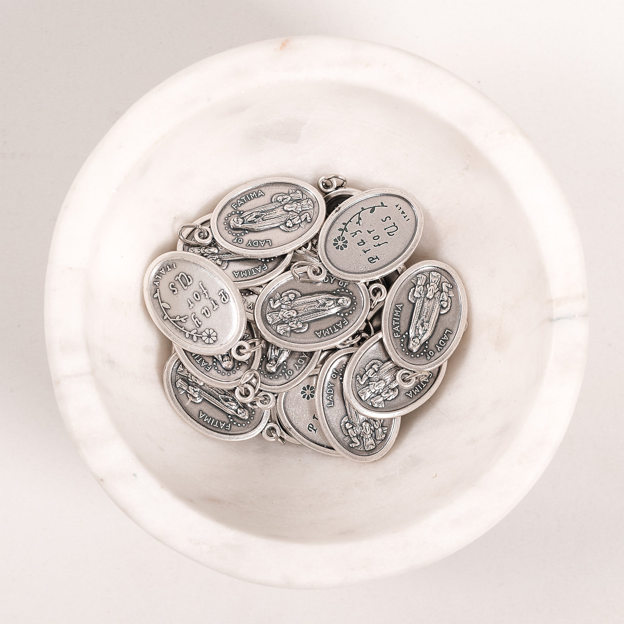 Our Lady of Fatima Medals - Bulk Pack of 25