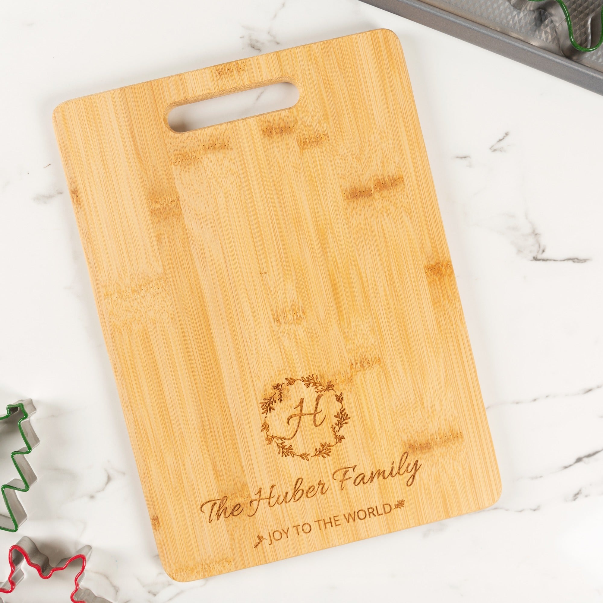 Personalized Joy to the World Cutting Board