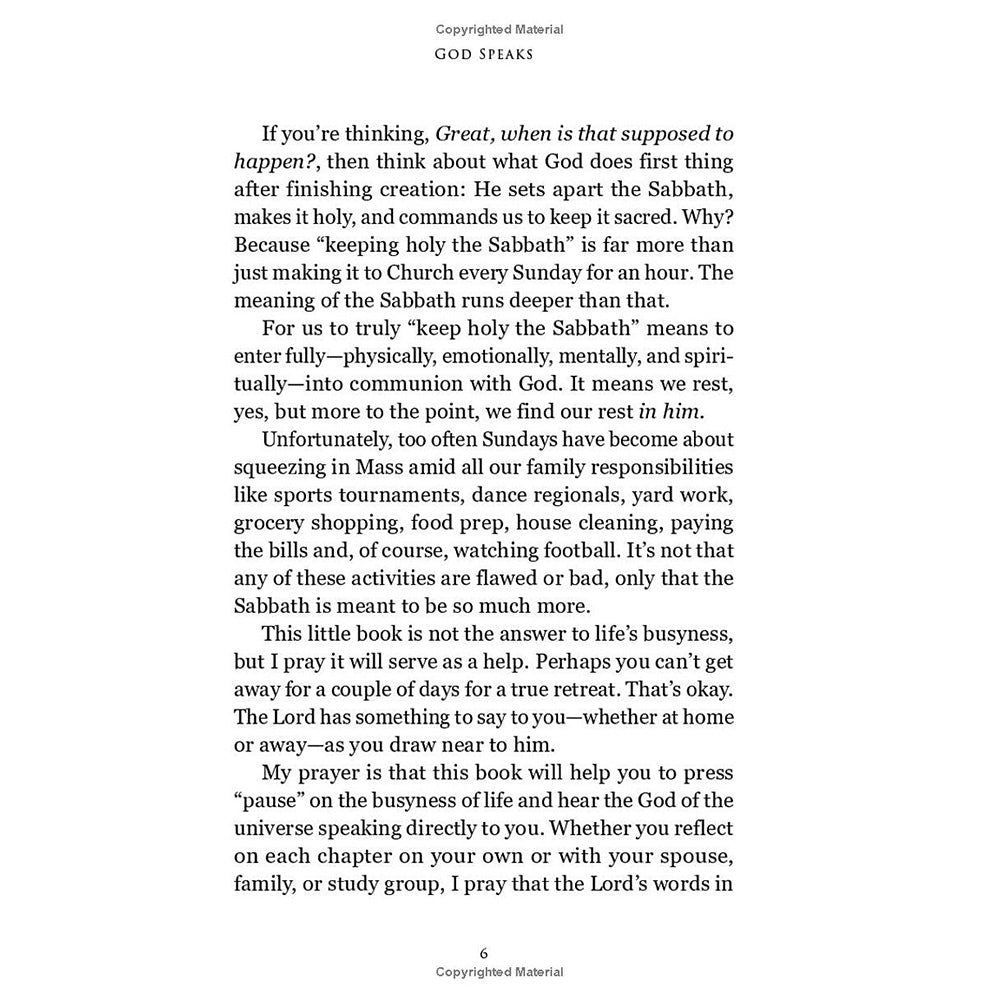 God Speaks: A Personal Retreat with Jesus