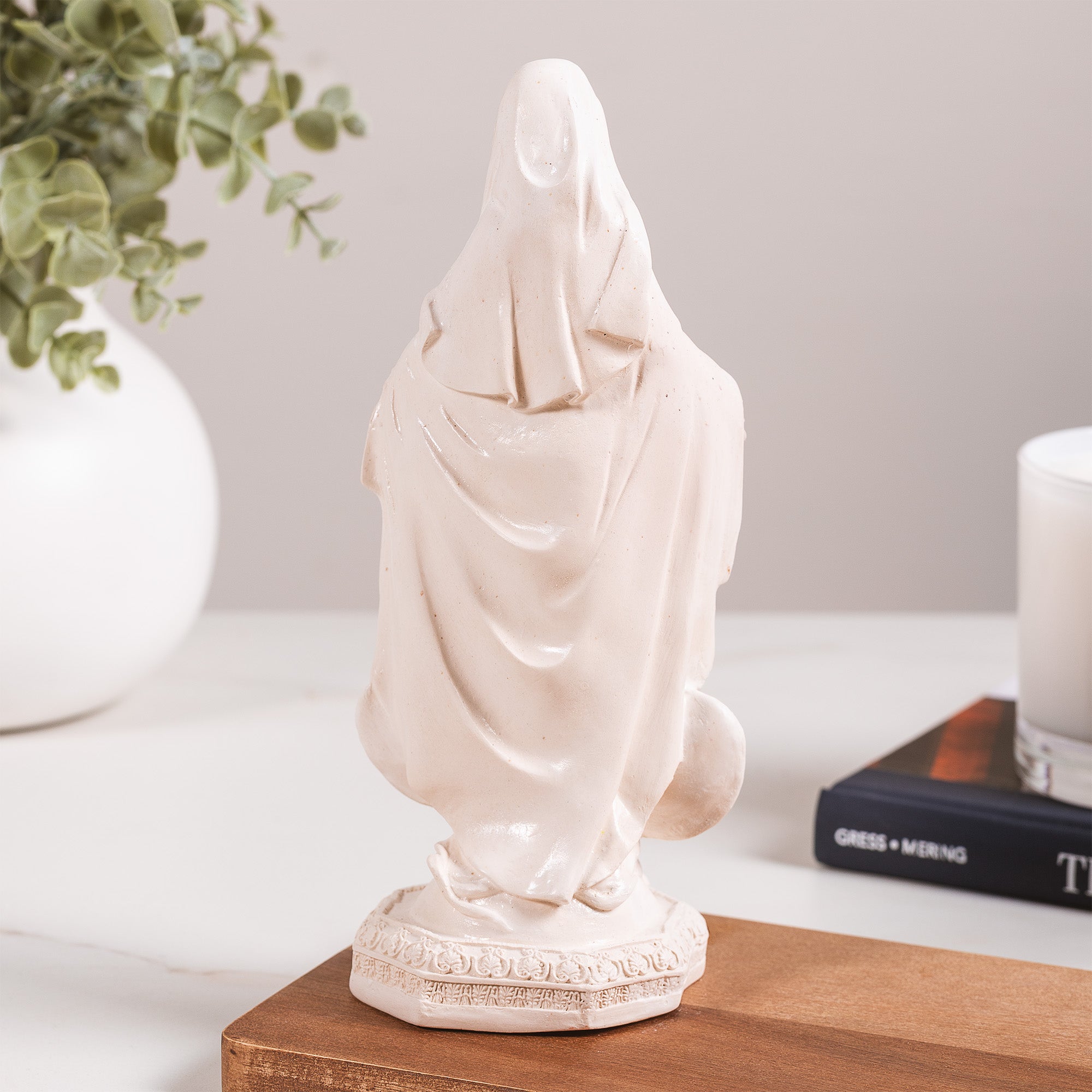 Virgin of the Miraculous Medal Statue - White or Hand Painted - 9