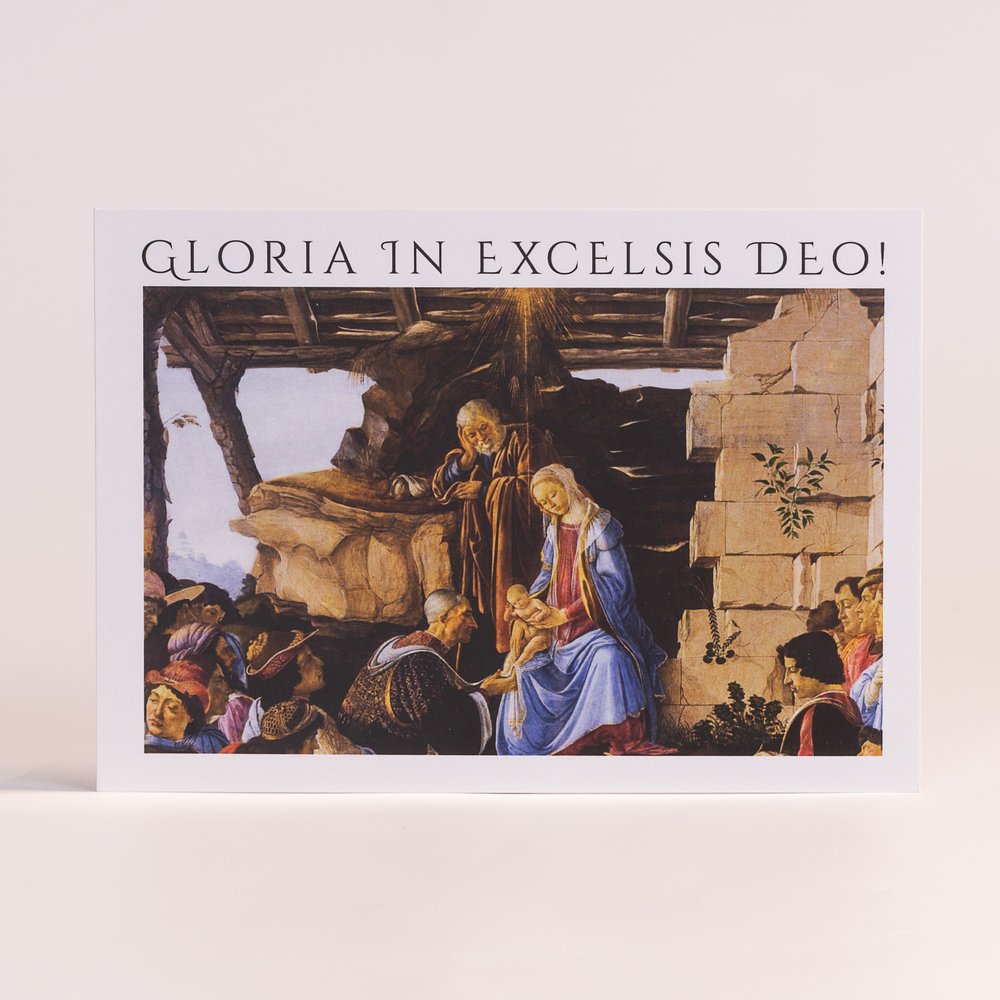 Personalized Gloria in Excelsis Deo Photo Christmas Cards