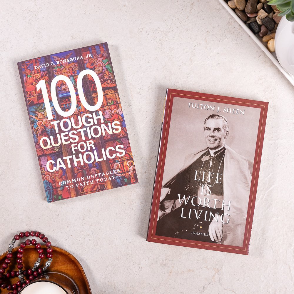 100 Tough Questions for Catholics: Common Obstacles to Faith Today & Life is Worth Living (2 Book Set)