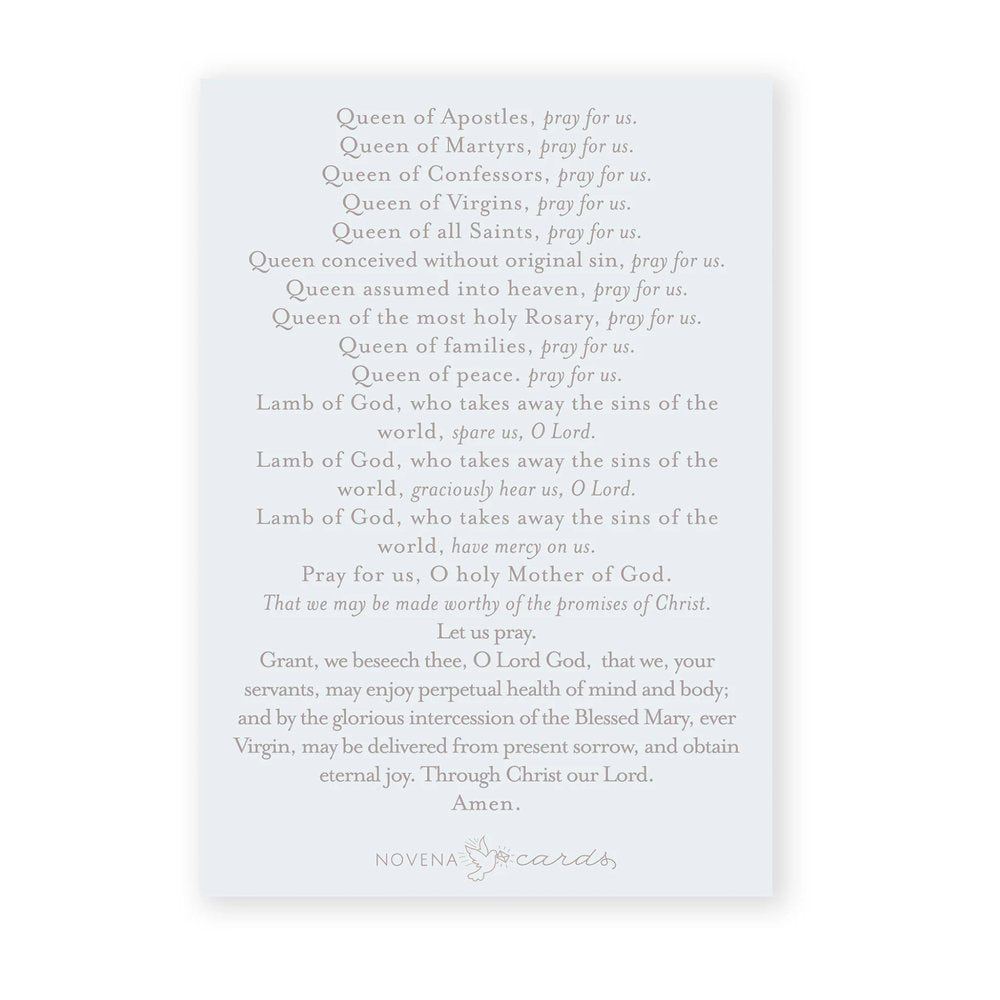 Litany of Loreto Folded Prayer Card